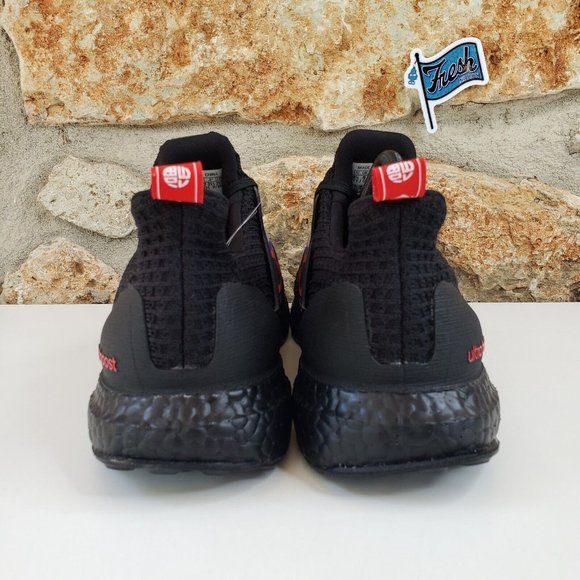 Adidas Ultraboost 4.0 DNA Trail Running Shoes Mens Size 8.5 Black Red GZ7603 New - Picture 4 of 13